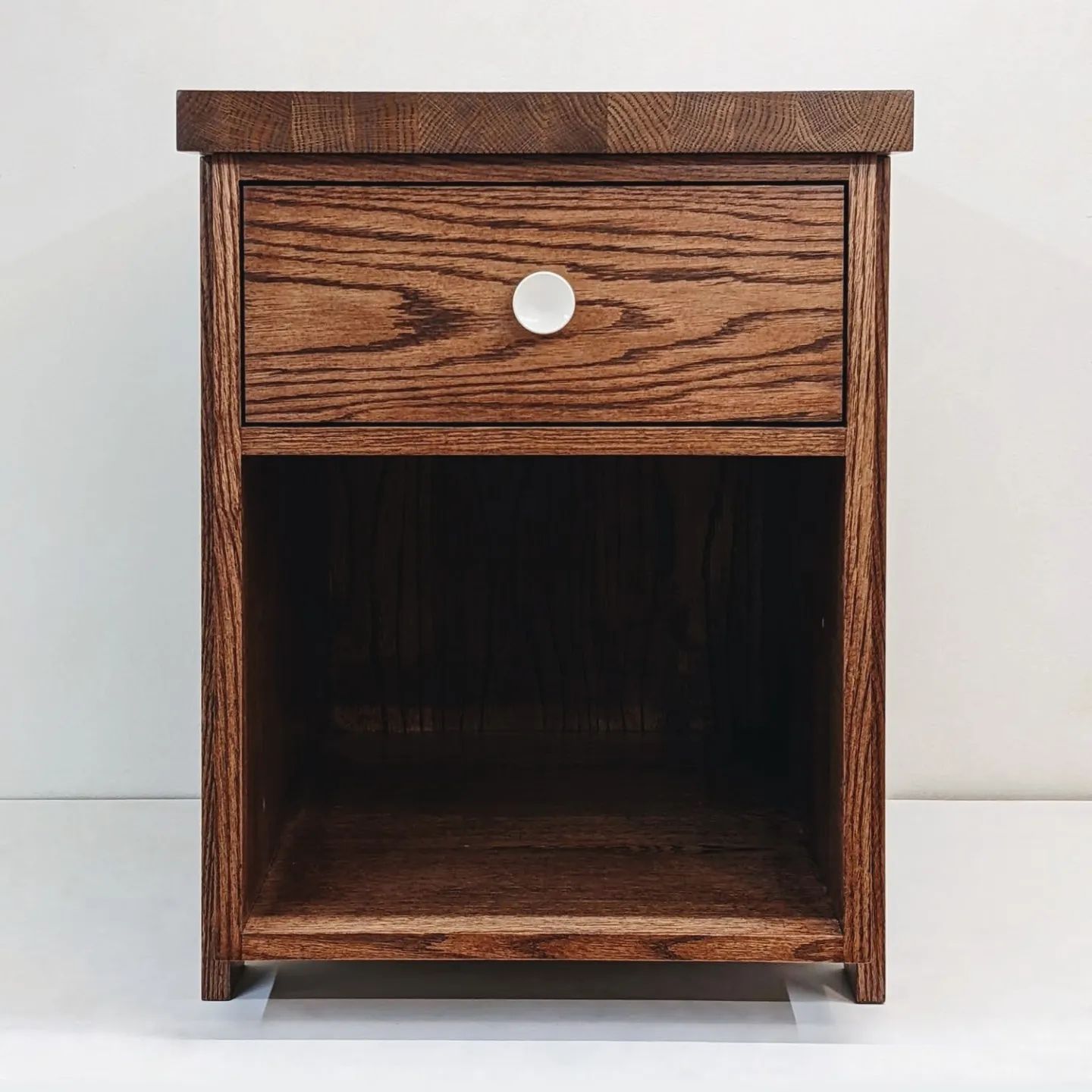 June 20th, 2022: Another look at our red oak nightstand!